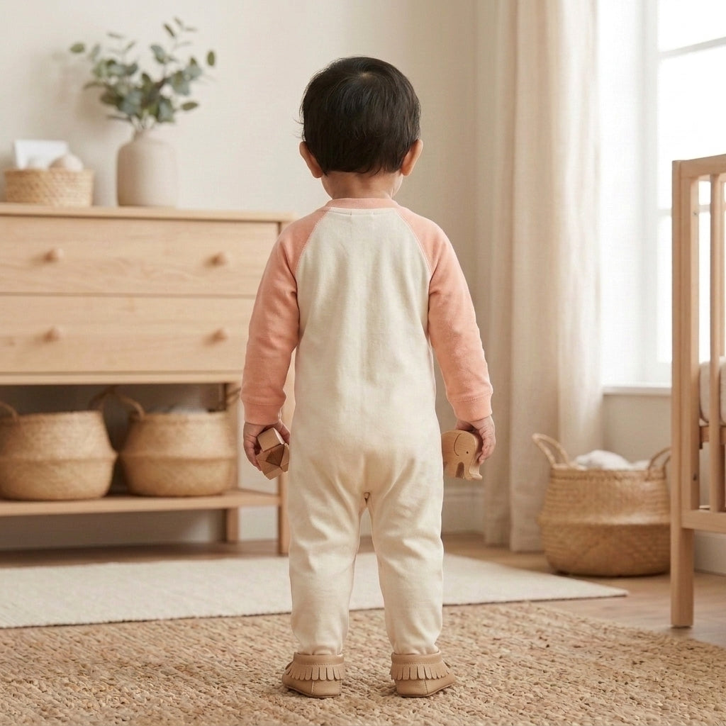 Lion Orange Romper