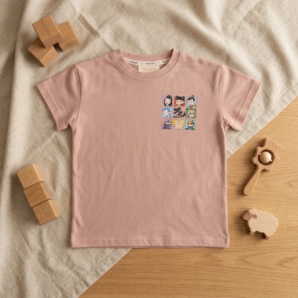 Pink Cartoon Tshirt