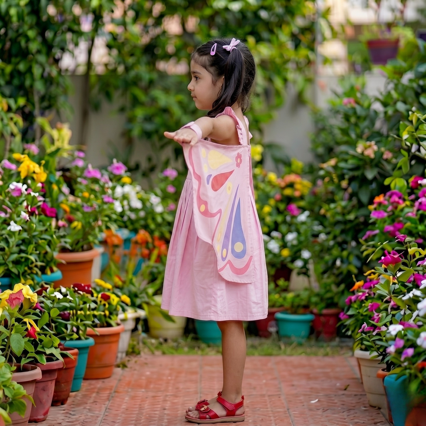 Butterfly Dress-Pink