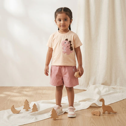 Pink Dino Short set