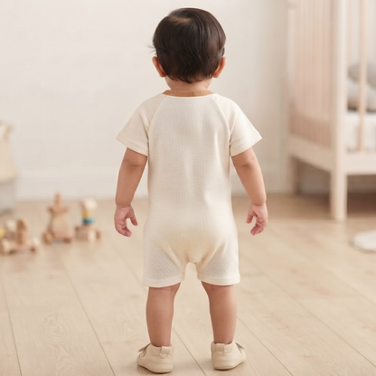 Stripe Elephant Onesie - Green