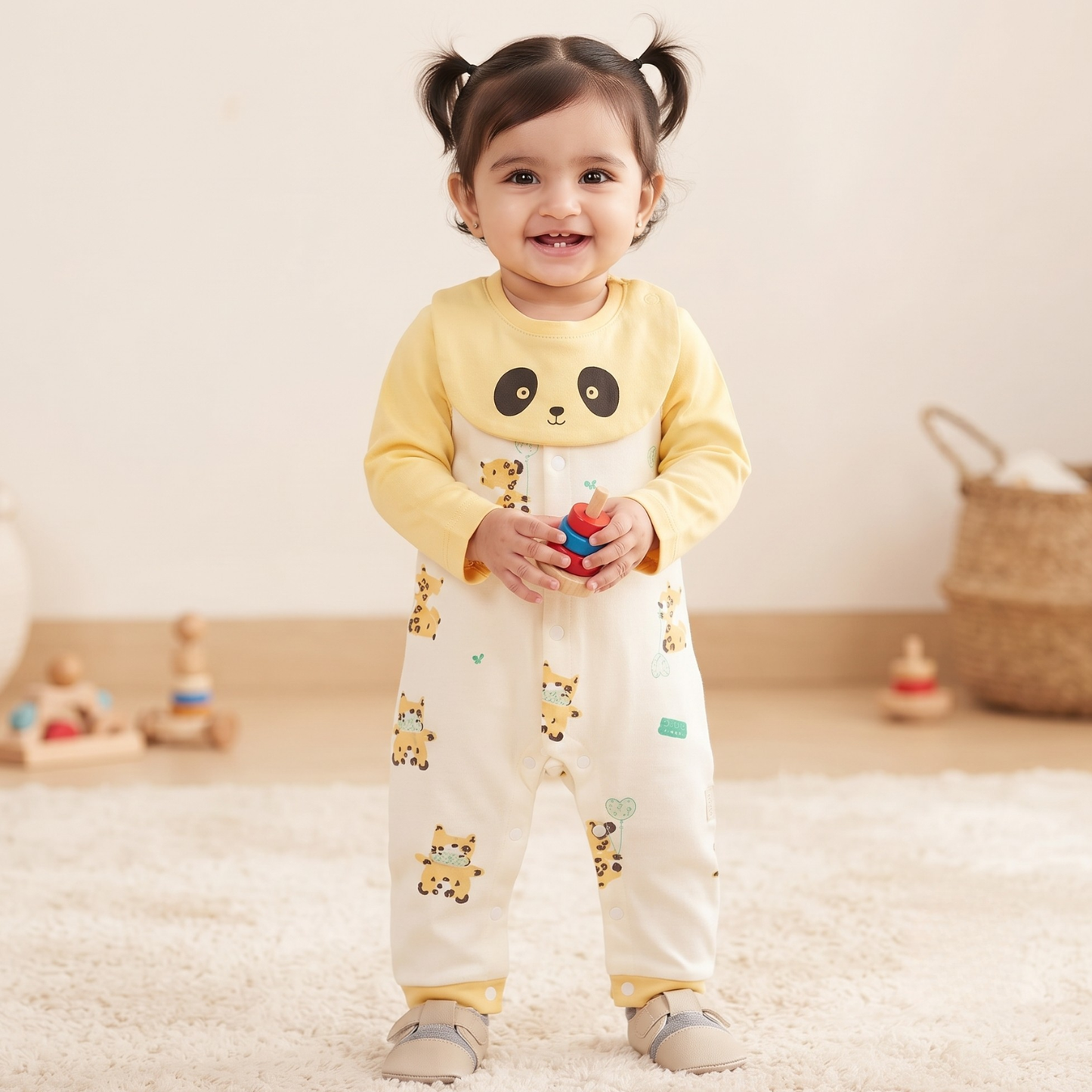 Yellow Bib Romper