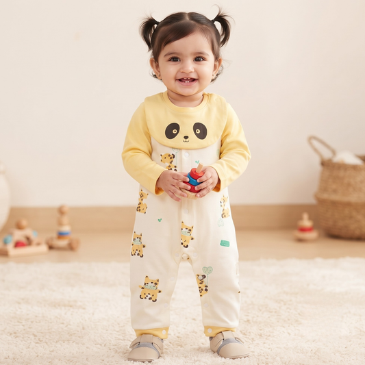 Yellow Bib Romper