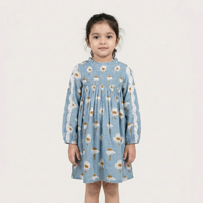 Sunflower Mul Full Sleeves Dress