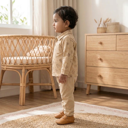 Collar Bear Biege 2piece Set