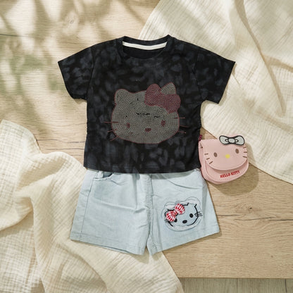 Black kitty Short Set