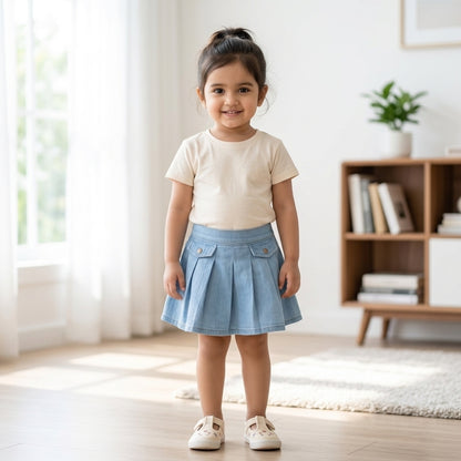 Double Pocket DenimSkirt