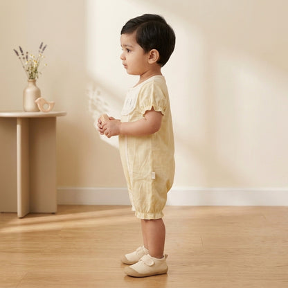 Lapel Collar Green Onesie
