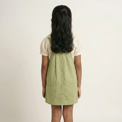 Cotton Shirt Green Dress