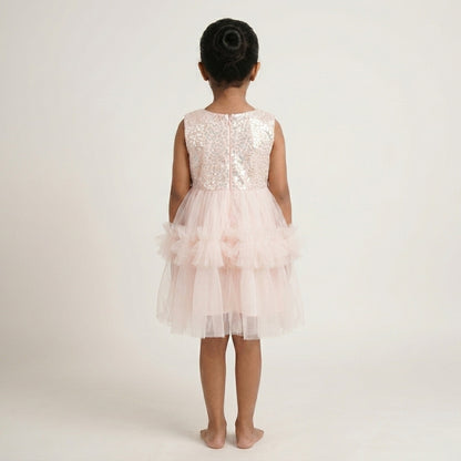Sequence Net Pink Dress