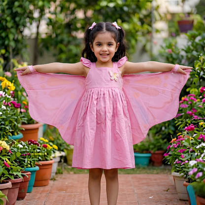 Butterfly Dress-Pink