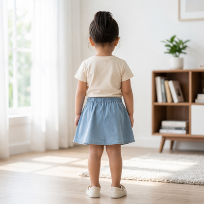 Double Pocket DenimSkirt