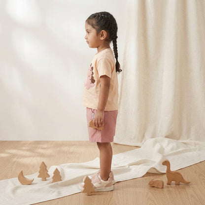 Pink Dino Short set