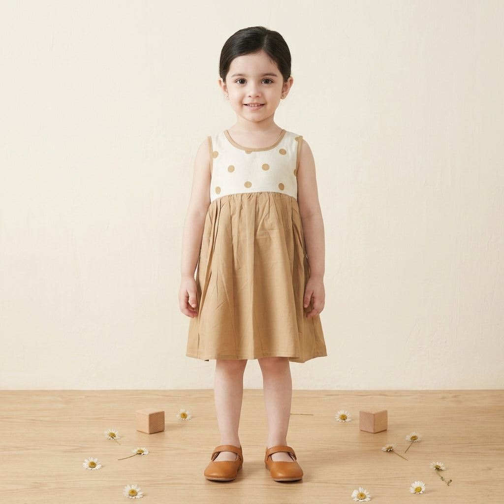 Brown Polka Dot Dress
