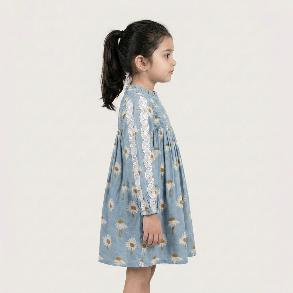 Sunflower Mul Full Sleeves Dress