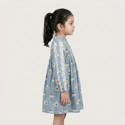 Sunflower Mul Full Sleeves Dress