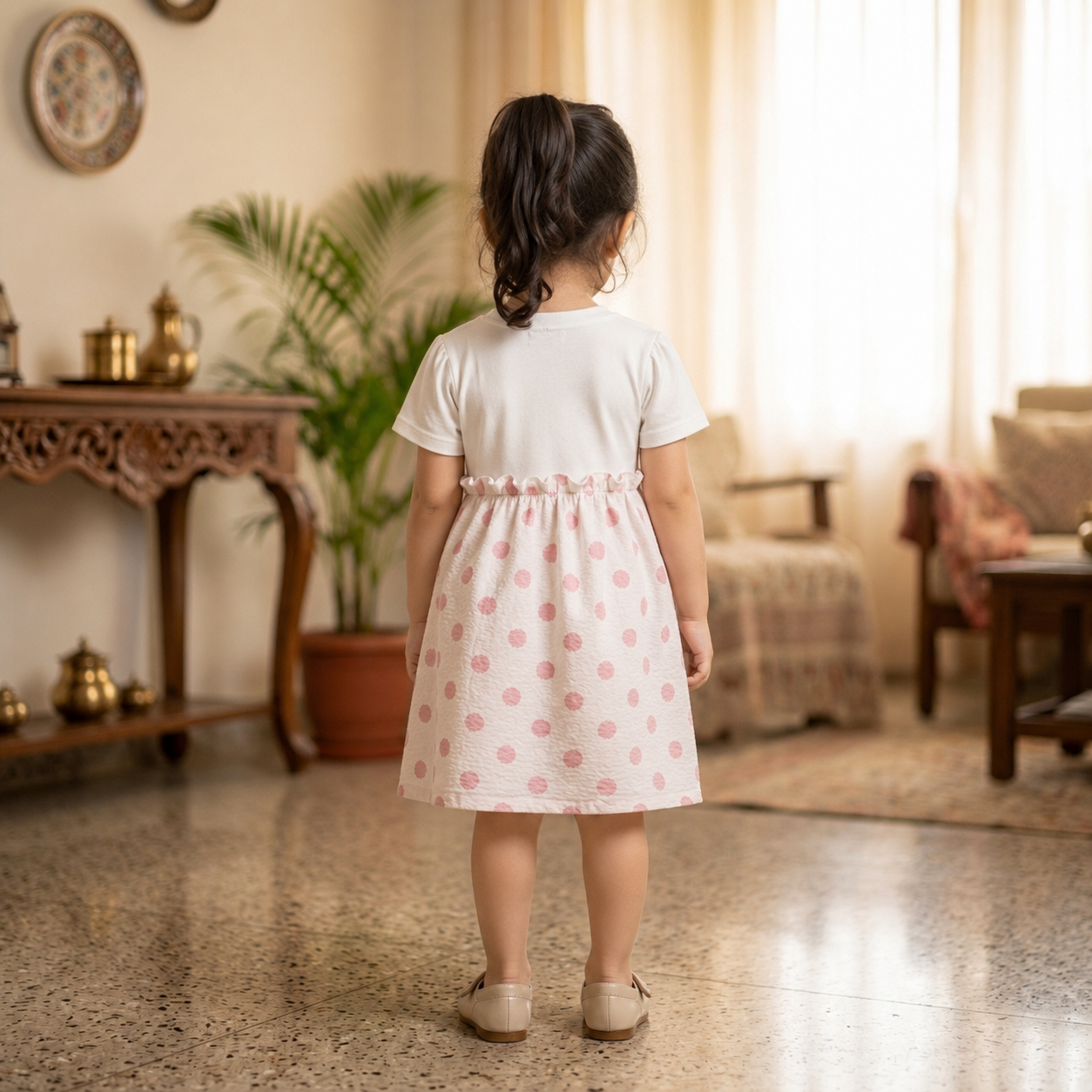 Pink Polka Dress