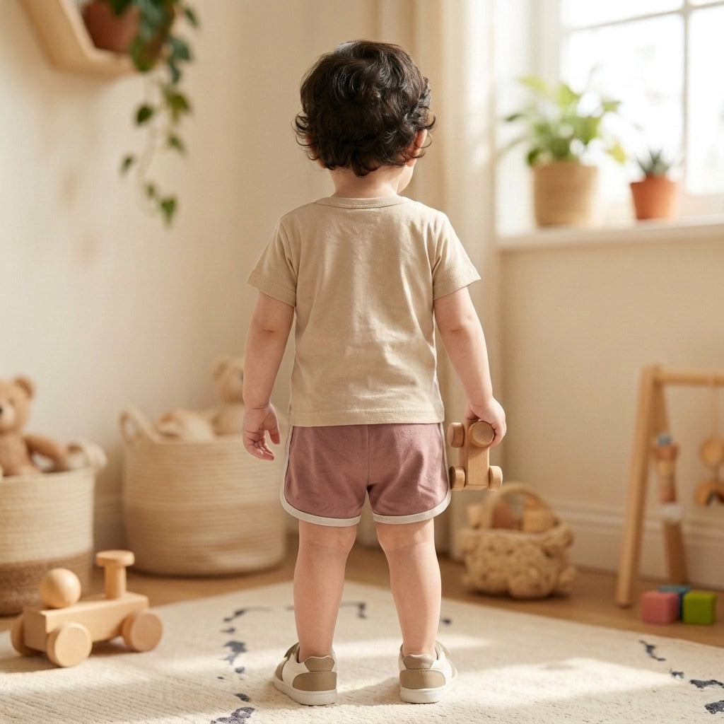 Lion Pink 2piece Shorts set
