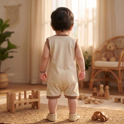 Sleeveless Dog Onesie- Brown