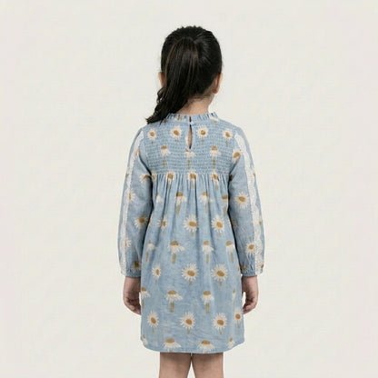 Sunflower Mul Full Sleeves Dress