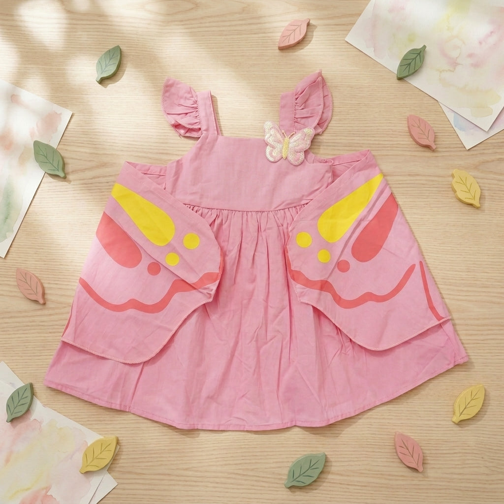 Butterfly Dress-Pink