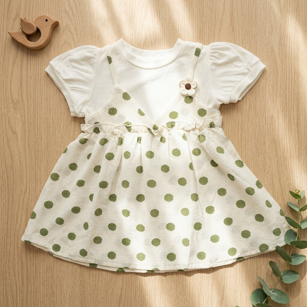 Green Polka Dress