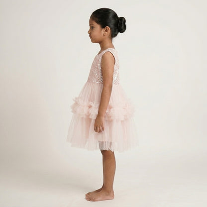 Sequence Net Pink Dress