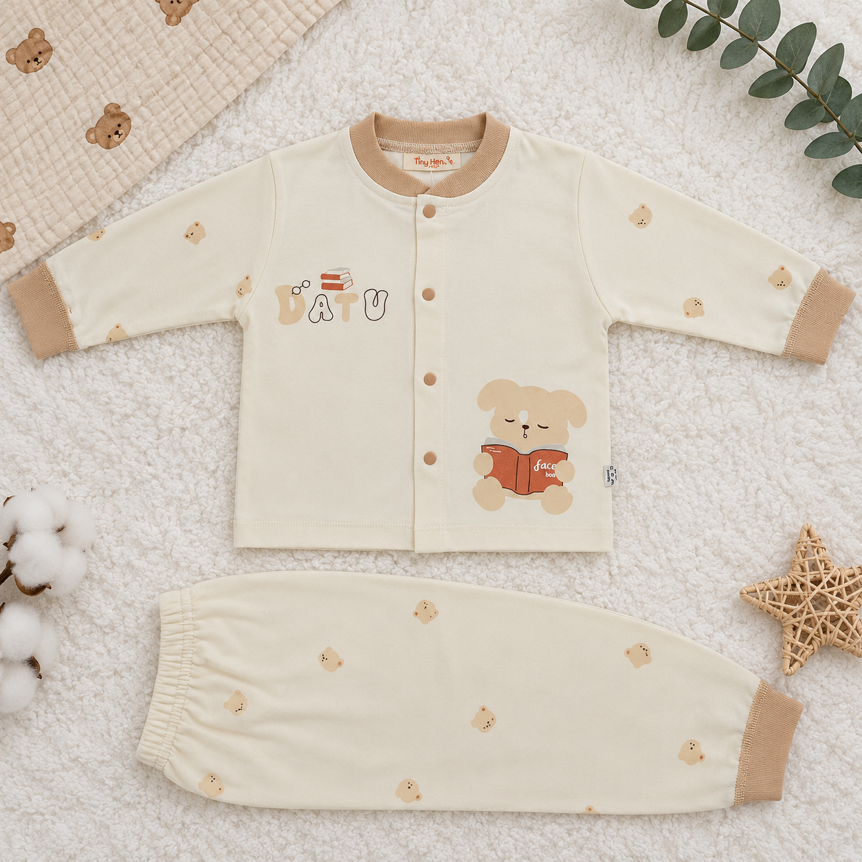 Datu 2 piece set-Brown